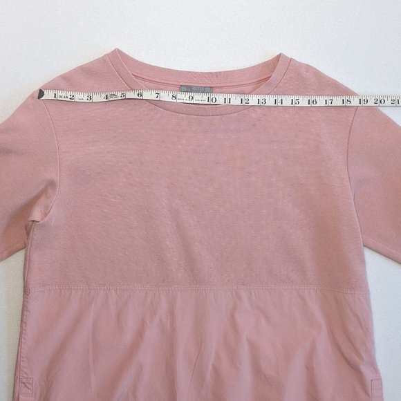 COS Sweatshirt With Shirt Hem Pink Blouse - Picture 10 of 14